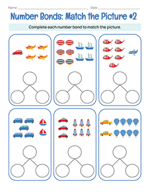 Number Bonds: Match the Picture #2