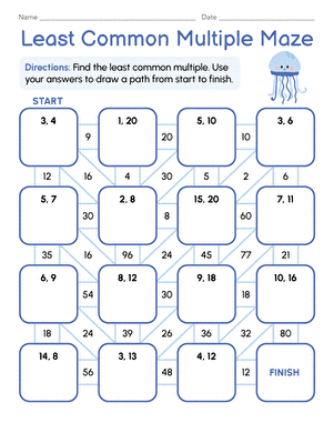 Least Common Multiple Maze