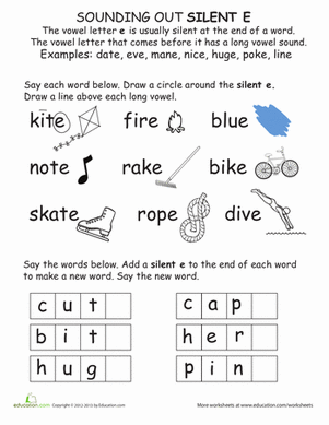 Sounding It Out: Silent E Rule