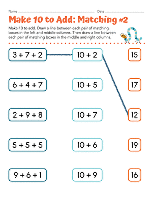 Make 10 to Add: Matching #2