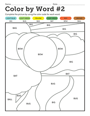 Color by Word #2