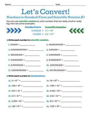 Let's Convert! Numbers in Standard Form and Scientific Notation #3