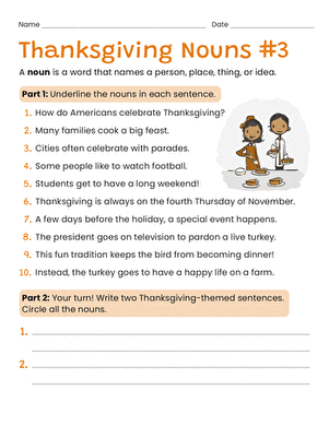 Thanksgiving Nouns #3