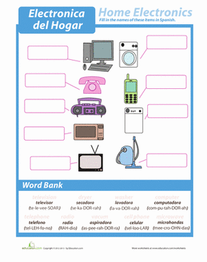 Electronics in Spanish