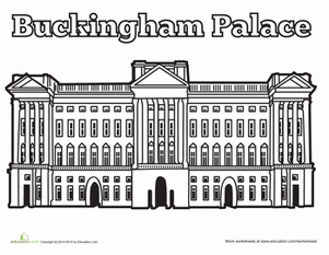Buckingham Palace Coloring Page