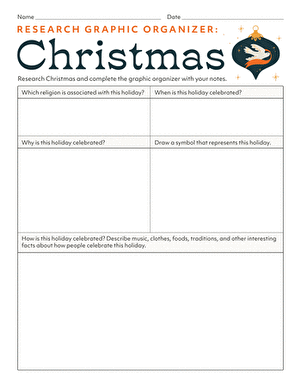 Research Graphic Organizer: Christmas