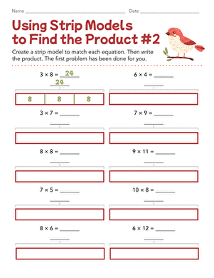 Using Strip Models to Find the Product #2