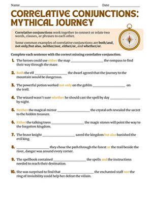 Correlative Conjunctions: Mythical Journey