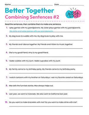 Better Together: Combining Sentences #2