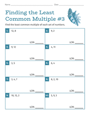 Finding the Least Common Multiple #3