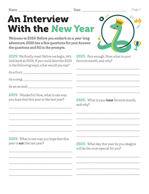 An Interview With the New Year