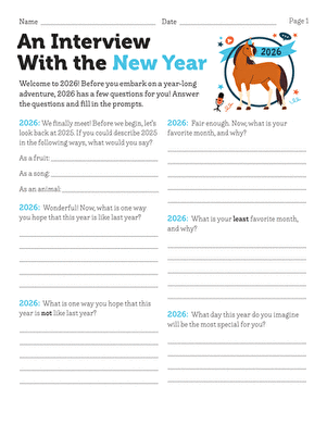 An Interview With the New Year