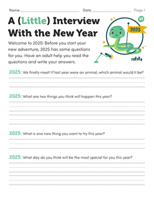 A (Little) Interview With the New Year