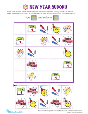 New Year Picture Sudoku