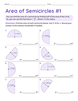Area of Semicircles #1