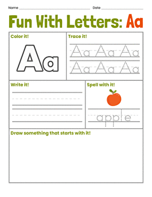 Fun With Letters: Aa