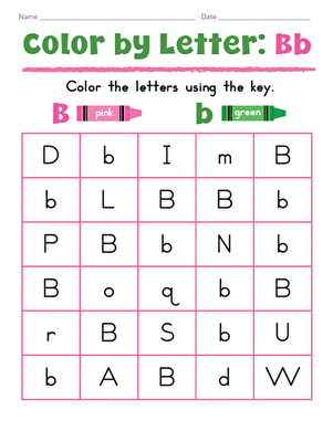 Color by Letter: Bb