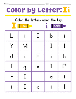 Color by Letter: Ii