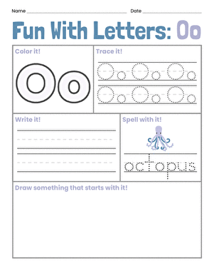 Fun With Letters: Oo