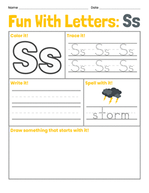 Fun With Letters: Ss