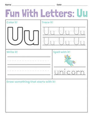 Fun With Letters: Uu