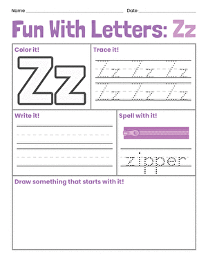 Fun With Letters: Zz
