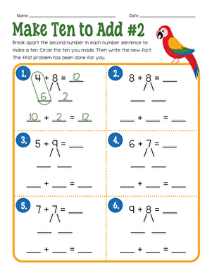 Make Ten to Add #2