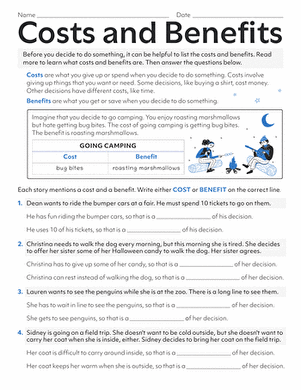 Costs and Benefits