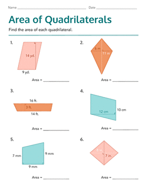 Area of Quadrilaterals