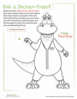Pop-Up Dinosaur Pirate