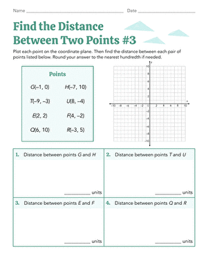 Find the Distance Between Two Points #3