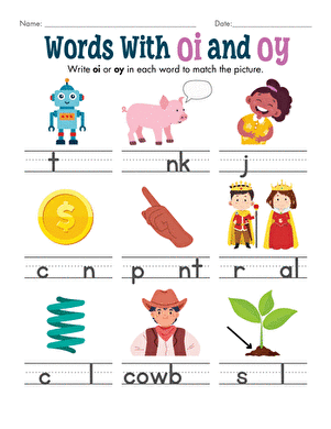 Words With oi and oy