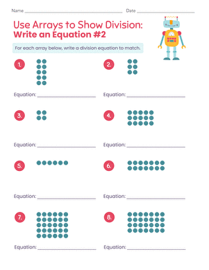 Use Arrays to Show Division: Write an Equation #2