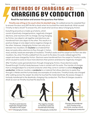 Methods of Charging Part 2: Charging by Conduction | Worksheet ...