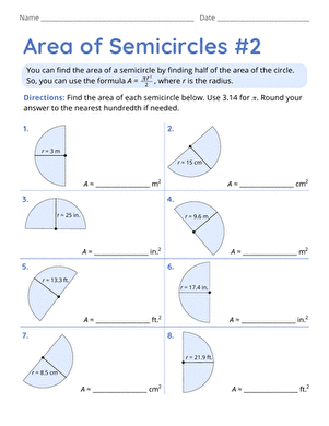 Area of Semicircles #2