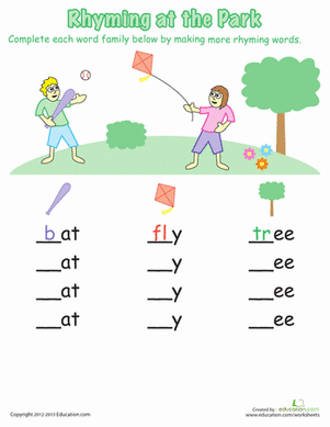 Rhyming At The Park
