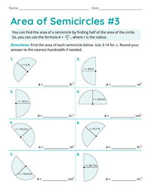 Area of Semicircles #3