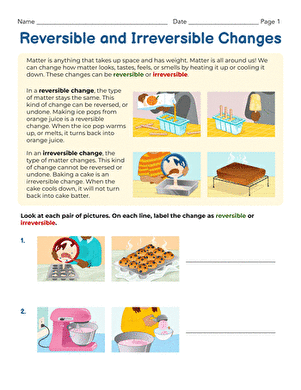 Reversible and Irreversible Changes