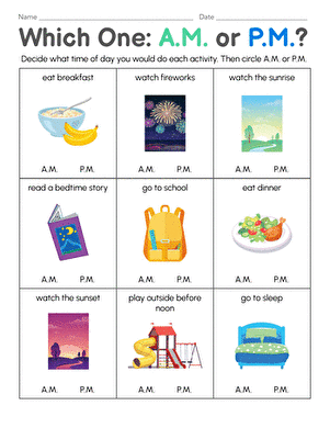Which One: A.M. or P.M.?