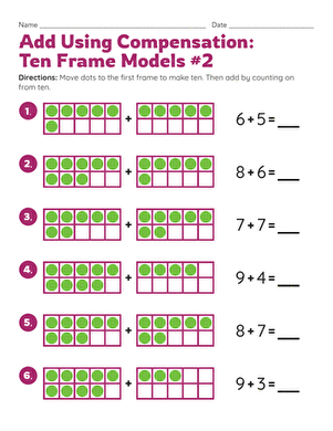 Add Using Compensation: Ten Frame Models #2