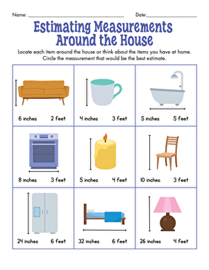 Estimating Measurements Around the House