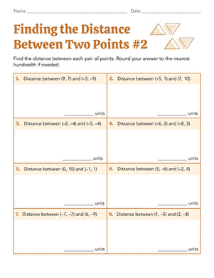 Finding the Distance Between Two Points #2