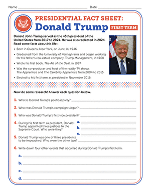 Presidential Fact Sheet: Donald Trump