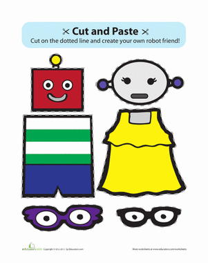 Cut-and-Paste Paper Robot