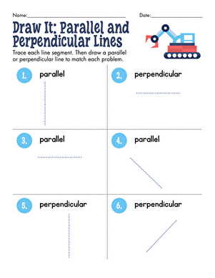 Draw It: Parallel and Perpendicular Lines