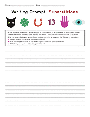 Writing Prompt: Superstitions