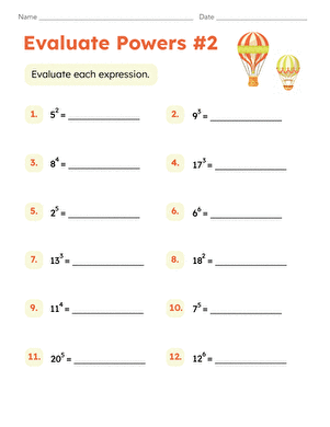Evaluate Powers #2