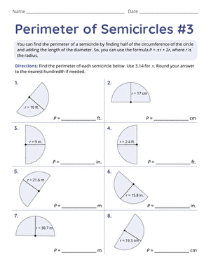 Perimeter of Semicircles #3
