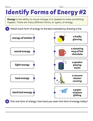 Identify Forms of Energy #2