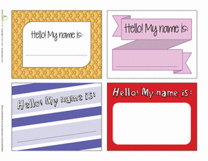 Printable Nametags